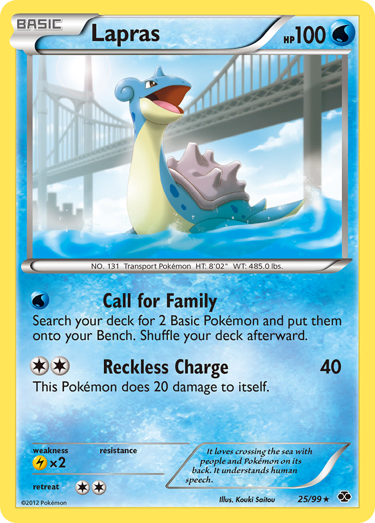 Lapras (25/99) [Black & White: Next Destinies] | Golgari Games