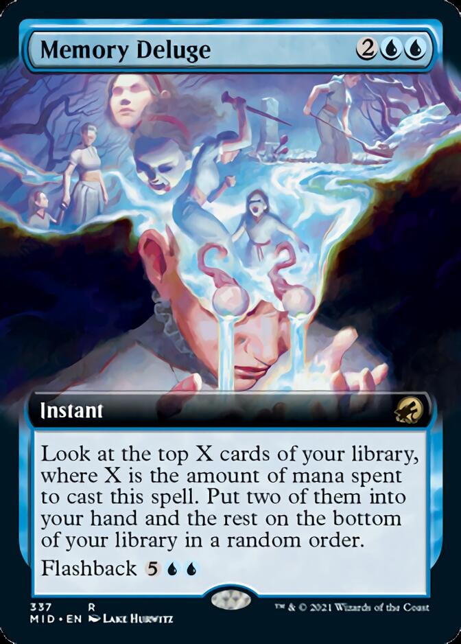 Memory Deluge (Extended Art) [Innistrad: Midnight Hunt] | Local Legends
