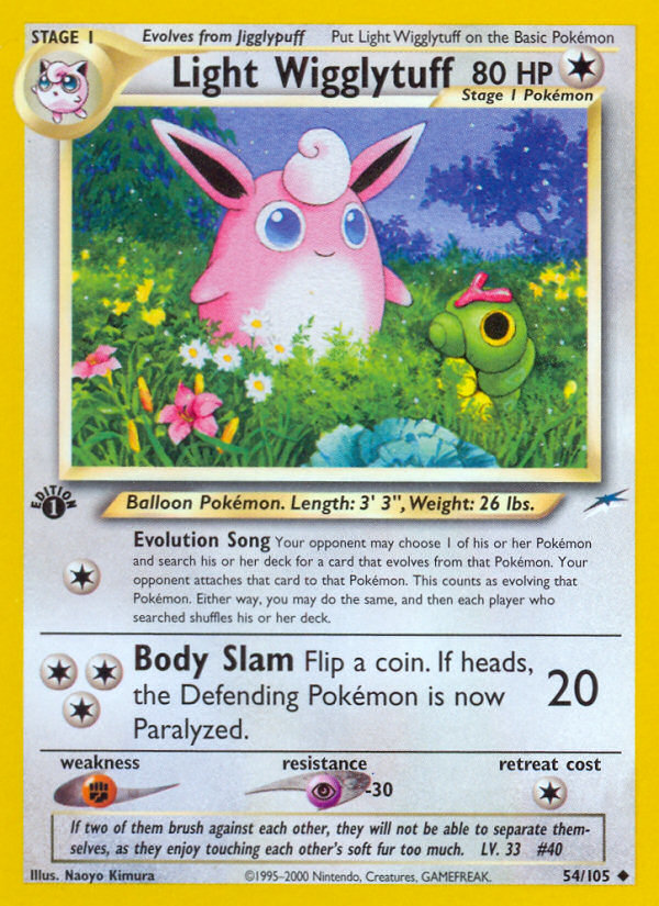 Light Wigglytuff (54/105) [Neo Destiny 1st Edition] | Golgari Games