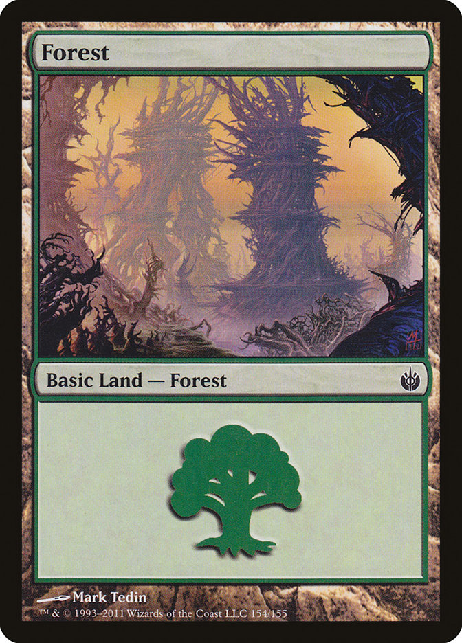 Forest (154) [Mirrodin Besieged] | Golgari Games