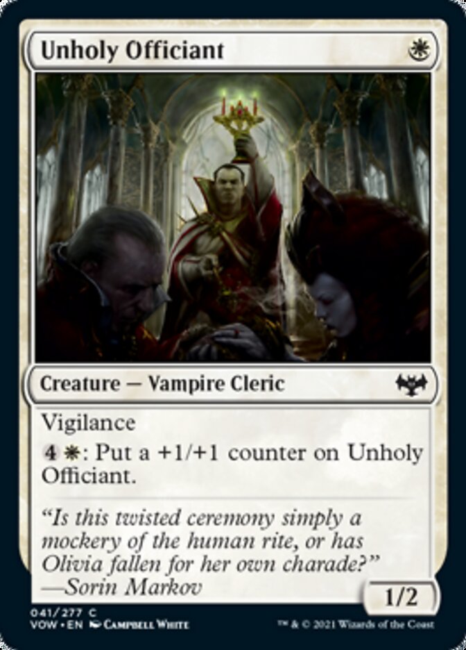 Unholy Officiant [Innistrad: Crimson Vow] | Golgari Games