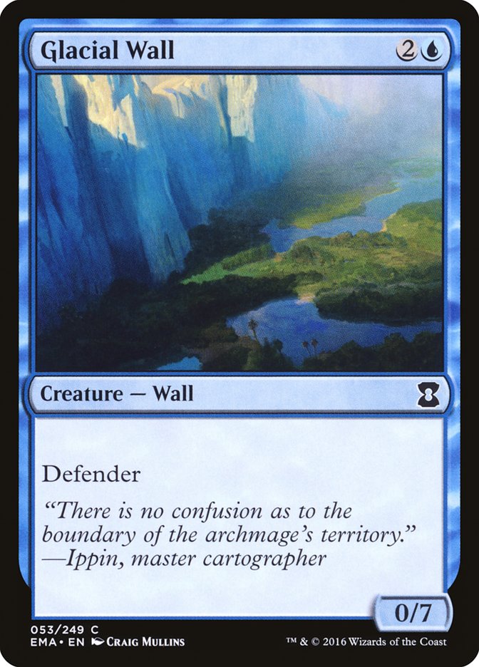 Glacial Wall [Eternal Masters] | Golgari Games