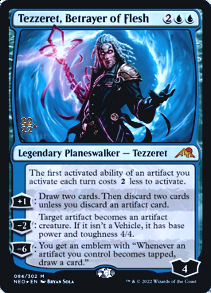 Tezzeret, Betrayer of Flesh [Kamigawa: Neon Dynasty Prerelease Promos] | Golgari Games