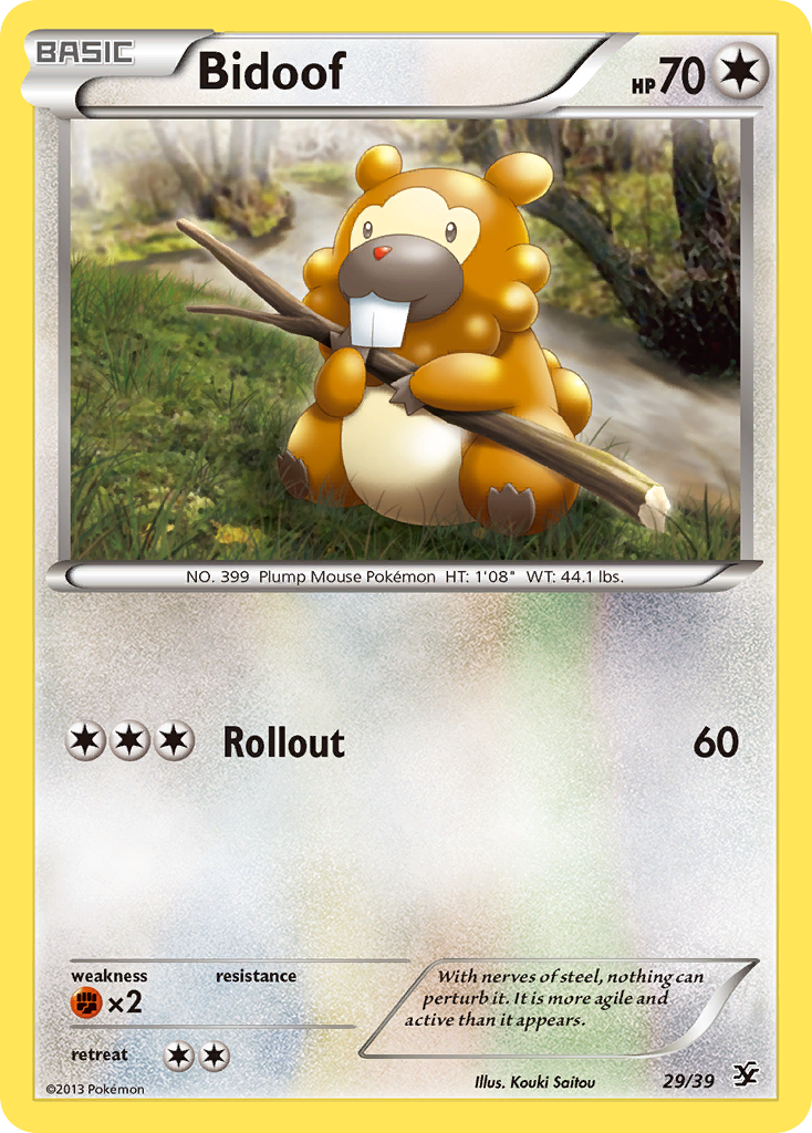 Bidoof (29/39) [XY: Kalos Starter Set] | Golgari Games