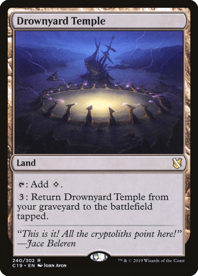 Drownyard Temple [Commander 2019] | Golgari Games