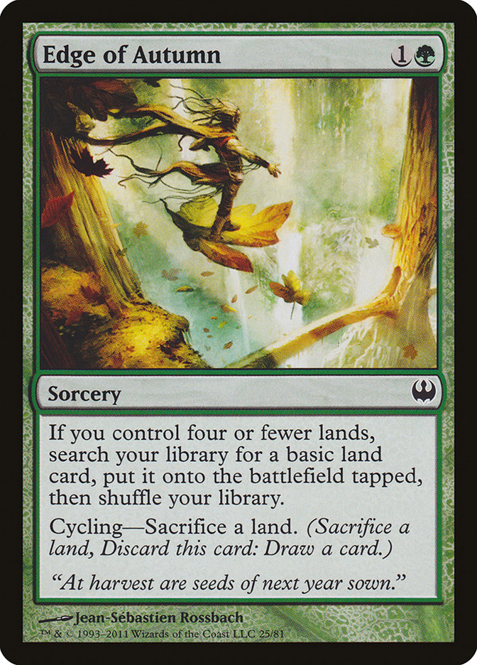 Edge of Autumn [Duel Decks: Knights vs. Dragons] | Local Legends
