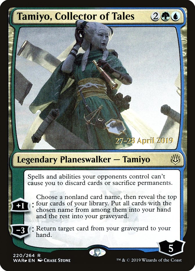 Tamiyo, Collector of Tales [War of the Spark Prerelease Promos] | Golgari Games