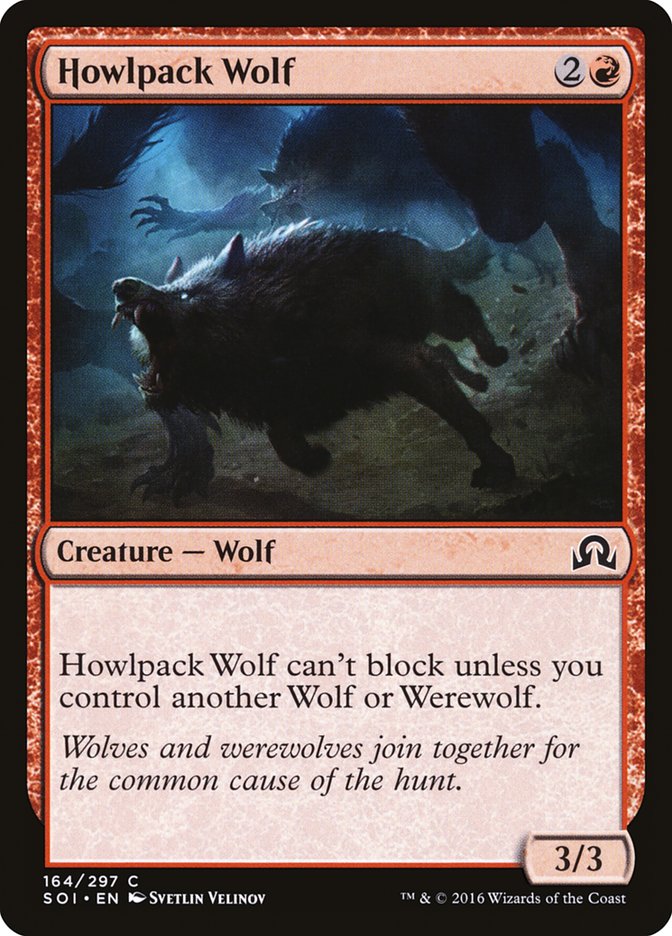 Howlpack Wolf [Shadows over Innistrad] | Golgari Games