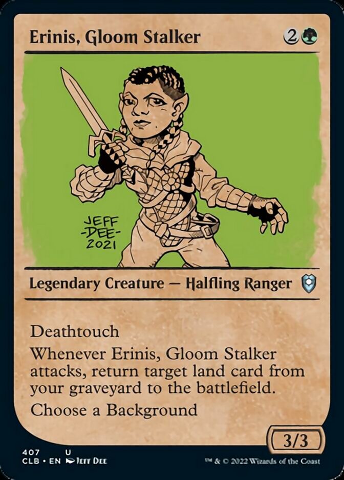 Erinis, Gloom Stalker (Showcase) [Commander Legends: Battle for Baldur's Gate] | Golgari Games