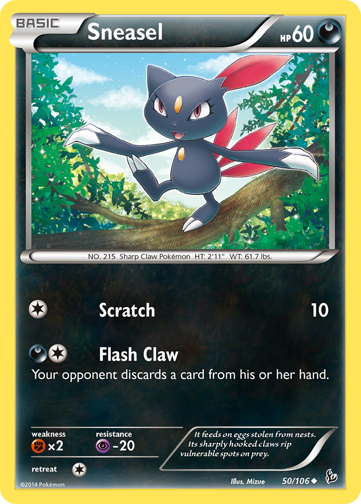 Sneasel (50/106) [XY: Flashfire] | Golgari Games