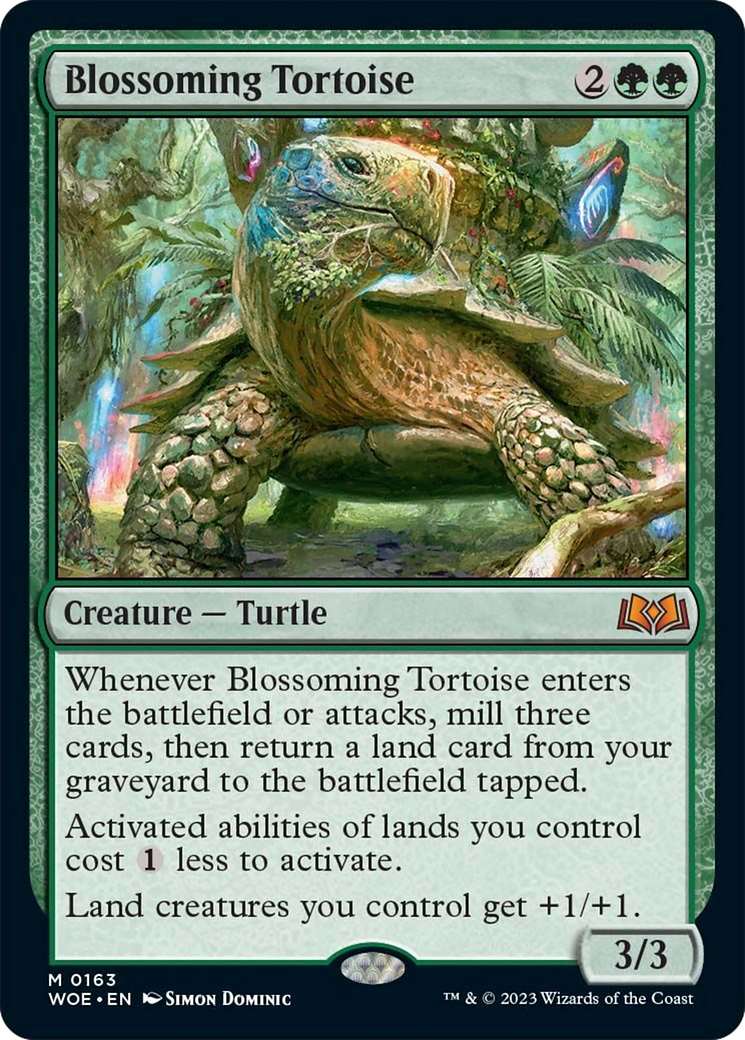 Blossoming Tortoise [Wilds of Eldraine] | Golgari Games