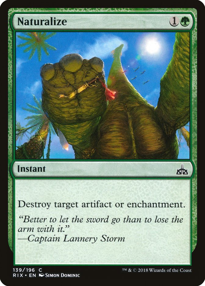Naturalize [Rivals of Ixalan] | Local Legends
