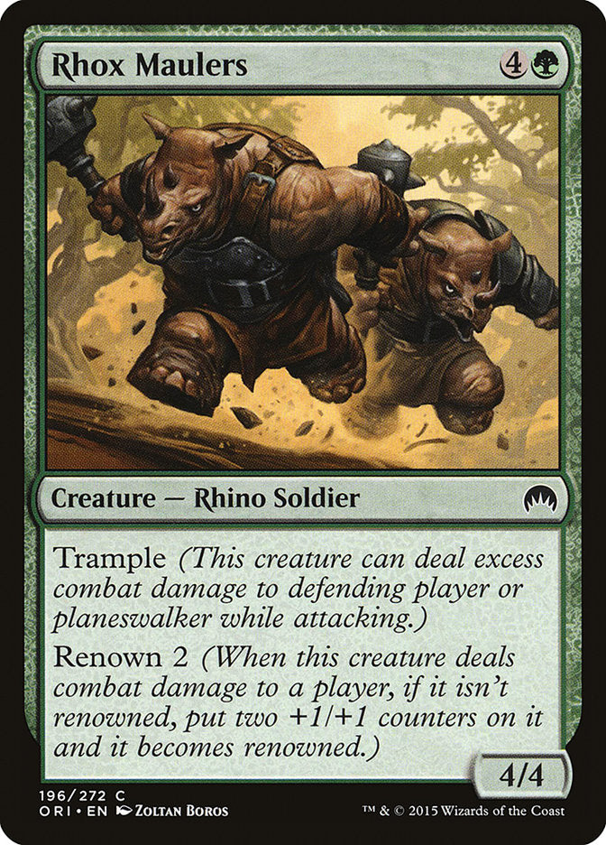 Rhox Maulers [Magic Origins] | Golgari Games