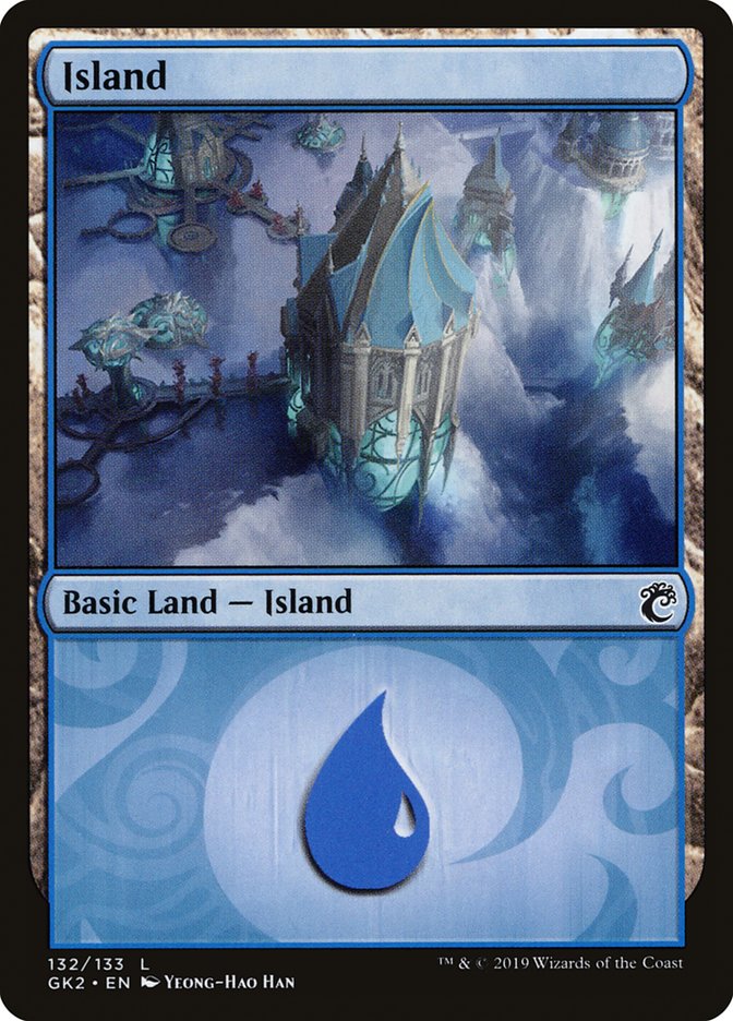 Island (132) [Ravnica Allegiance Guild Kit] | Golgari Games