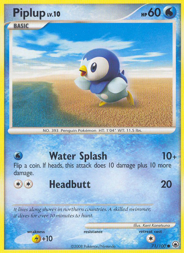 Piplup (71/100) [Diamond & Pearl: Majestic Dawn] | Golgari Games