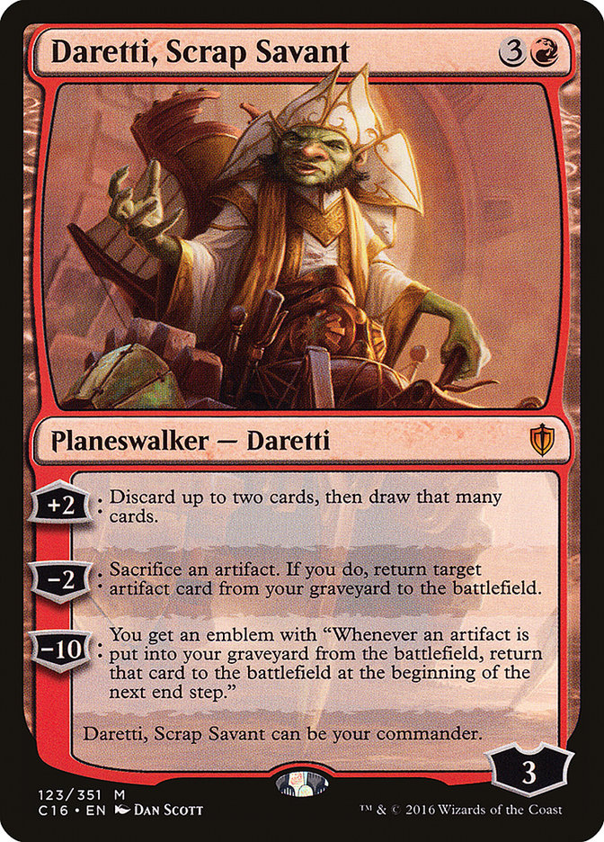 Daretti, Scrap Savant [Commander 2016] | Golgari Games