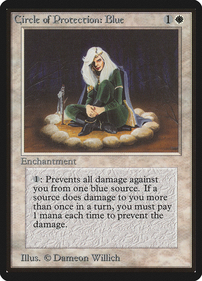 Circle of Protection: Blue [Beta Edition] | Golgari Games