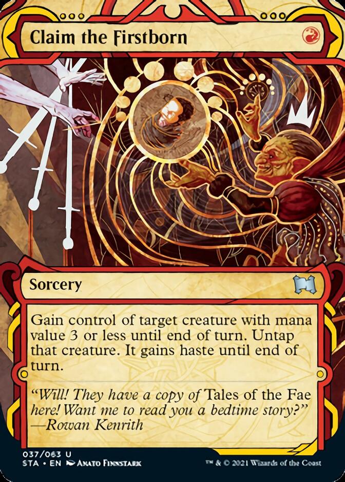 Claim the Firstborn (Foil Etched) [Strixhaven: School of Mages Mystical Archive] | Local Legends