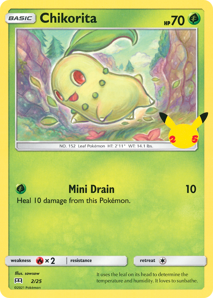 Chikorita (2/25) [McDonald's 25th Anniversary] | Golgari Games