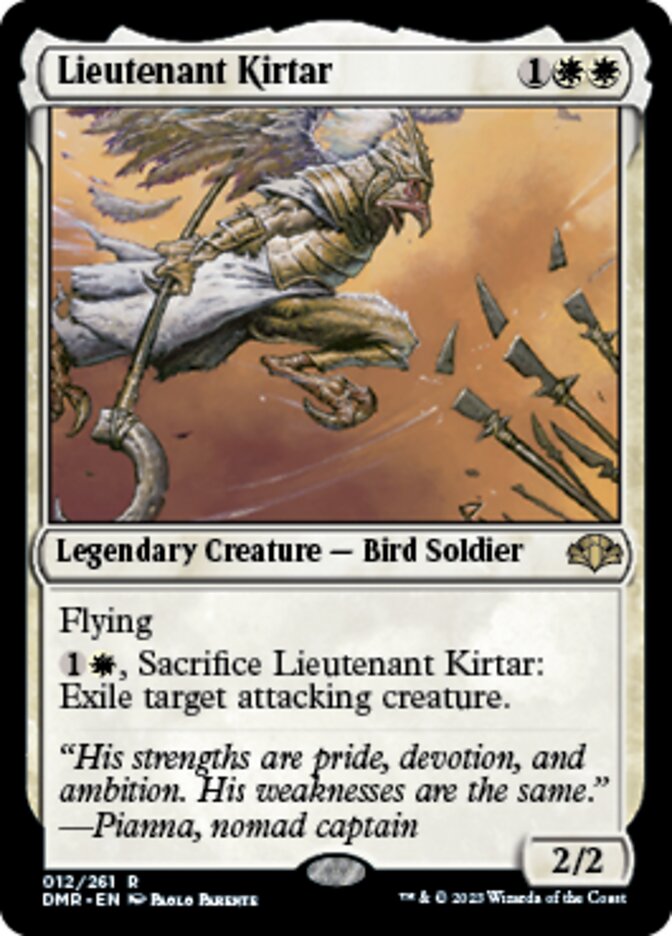 Lieutenant Kirtar [Dominaria Remastered] | Local Legends