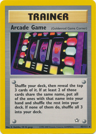 Arcade Game (83/111) [Neo Genesis Unlimited] | Golgari Games