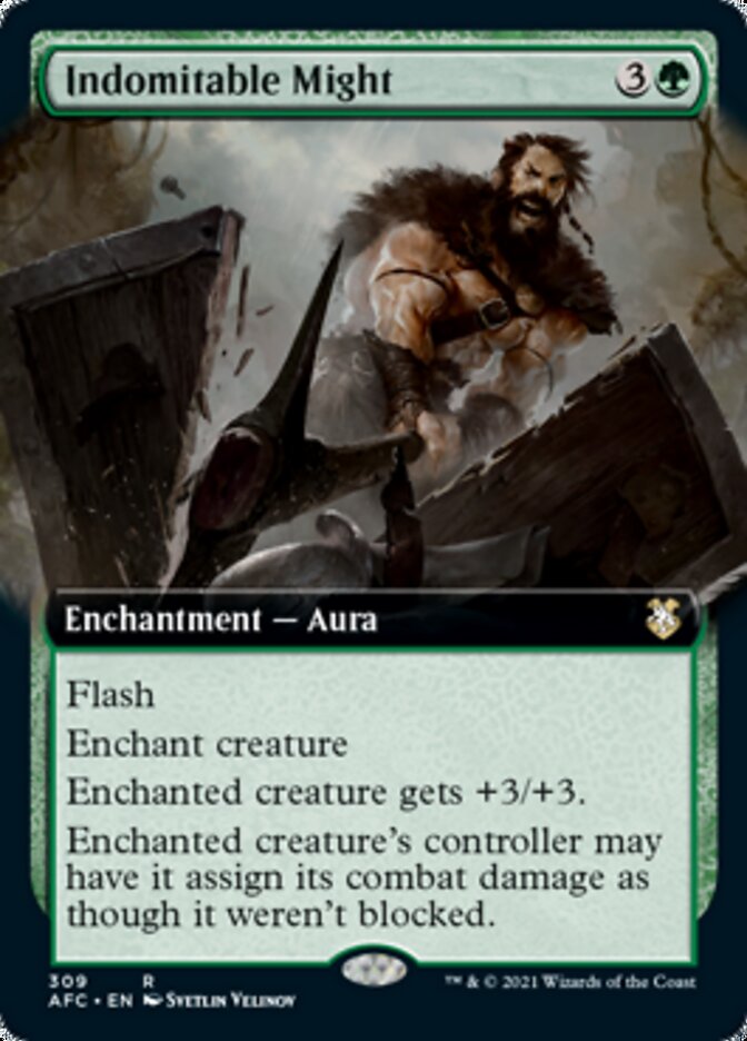 Indomitable Might (Extended Art) [Dungeons & Dragons: Adventures in the Forgotten Realms Commander] | Local Legends