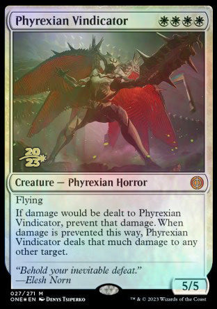 Phyrexian Vindicator [Phyrexia: All Will Be One Prerelease Promos] | Golgari Games