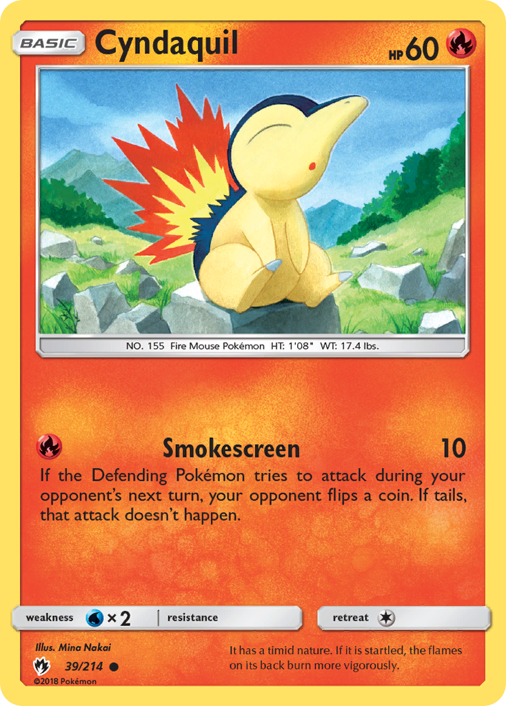 Cyndaquil (39/214) [Sun & Moon: Lost Thunder] | Golgari Games