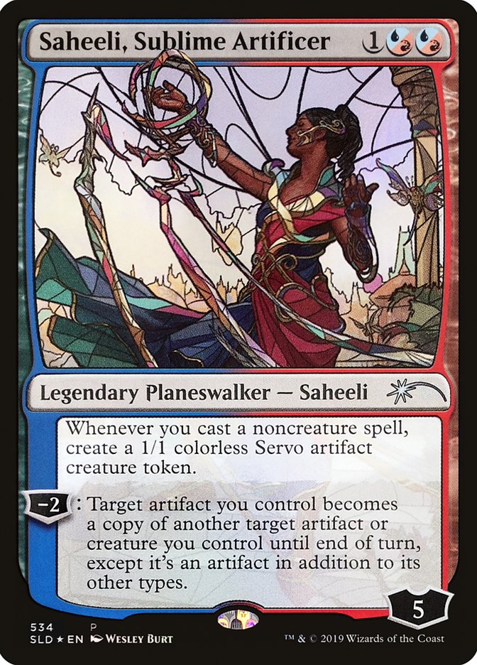 Saheeli, Sublime Artificer (Stained Glass) [Secret Lair Drop Promos] | Golgari Games