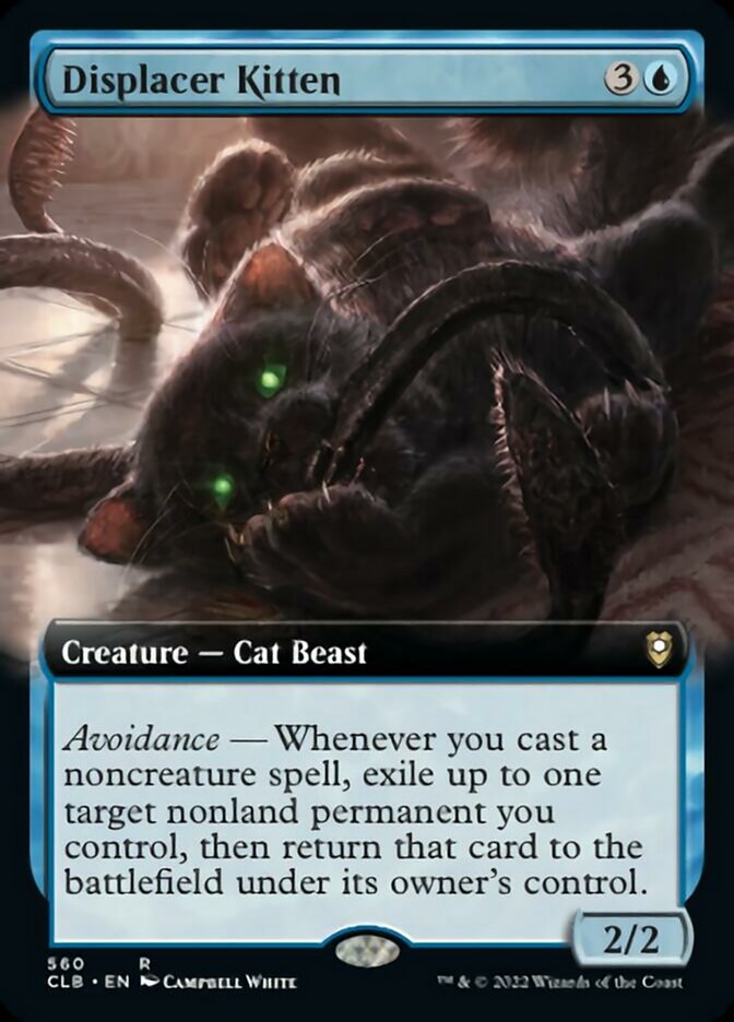 Displacer Kitten (Extended Art) [Commander Legends: Battle for Baldur's Gate] | Golgari Games