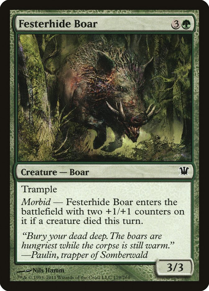 Festerhide Boar [Innistrad] | Golgari Games