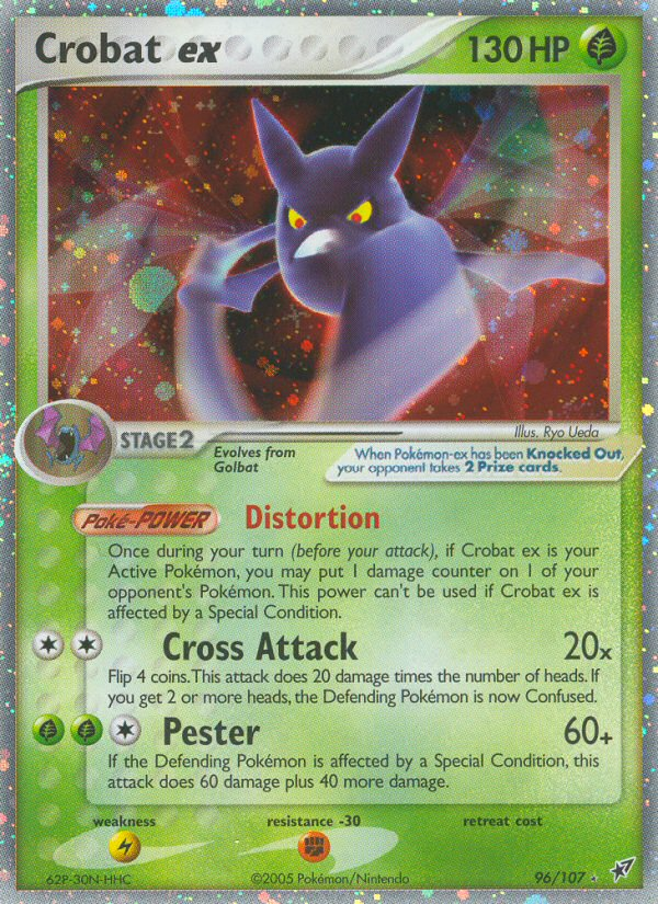 Crobat ex (96/107) [EX: Deoxys] | Golgari Games