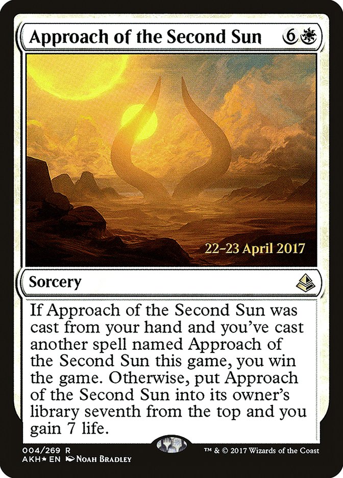 Approach of the Second Sun [Amonkhet Prerelease Promos] | Golgari Games