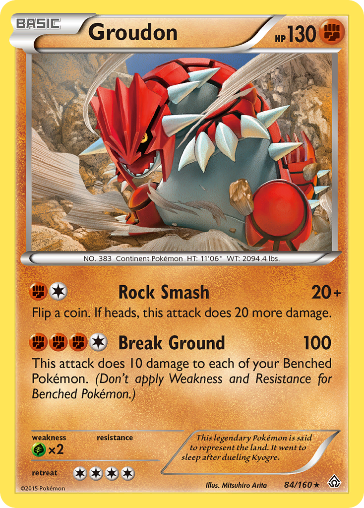 Groudon (84/160) [XY: Primal Clash] | Golgari Games