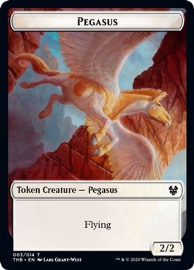 Pegasus // Shark Double-sided Token [Challenger Decks 2021 Tokens] | Golgari Games