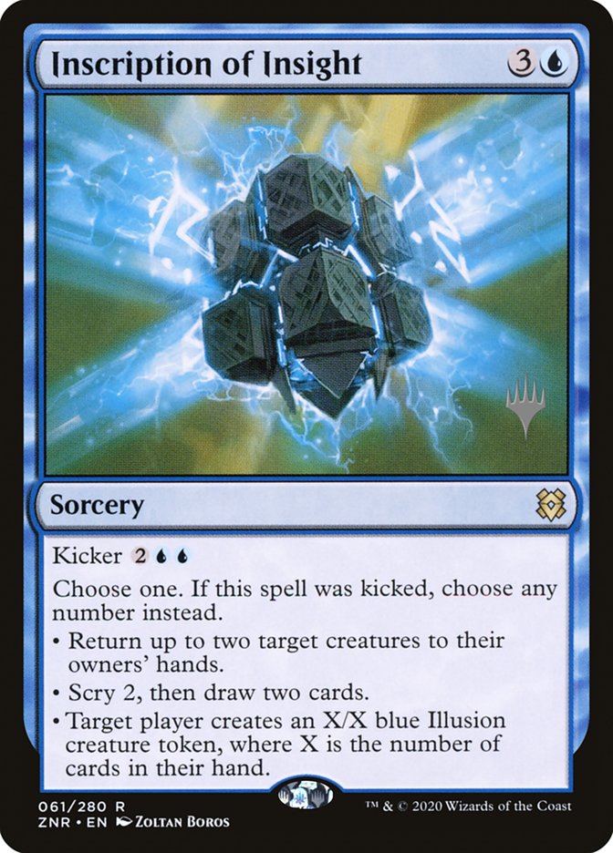 Inscription of Insight (Promo Pack) [Zendikar Rising Promos] | Local Legends