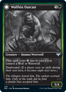 Wolfkin Outcast // Wedding Crasher [Innistrad: Double Feature] | Golgari Games