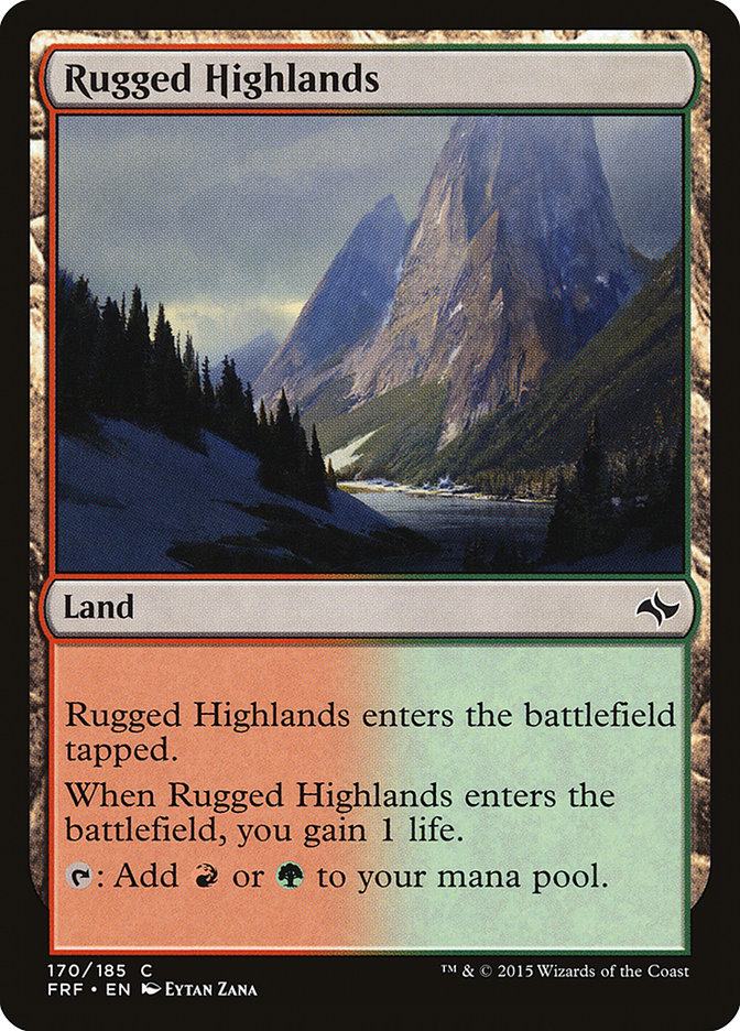 Rugged Highlands [Fate Reforged] | Golgari Games