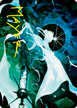 Thirst for Discovery Art Card (Gold-Stamped Signature) [Innistrad: Crimson Vow Art Series] | Local Legends