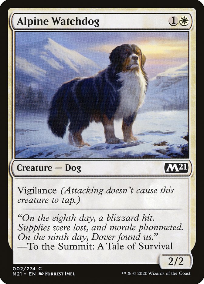 Alpine Watchdog [Core Set 2021] | Golgari Games