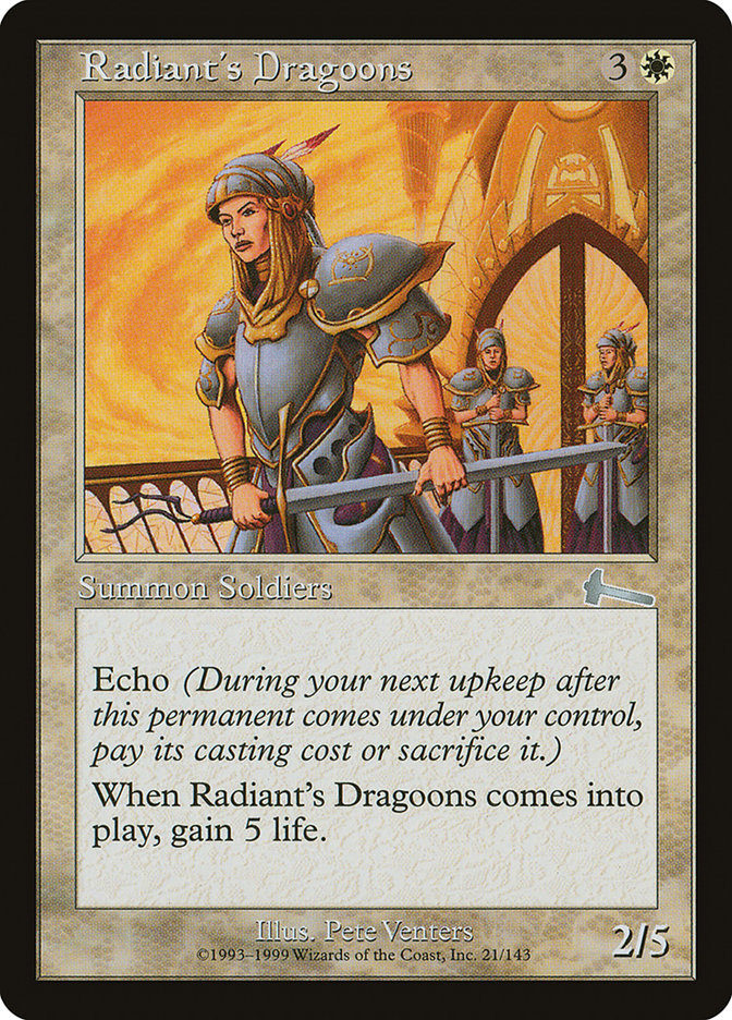 Radiant's Dragoons [Urza's Legacy] | Golgari Games