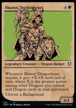 Skanos Dragonheart (Showcase) [Commander Legends: Battle for Baldur's Gate] | Golgari Games