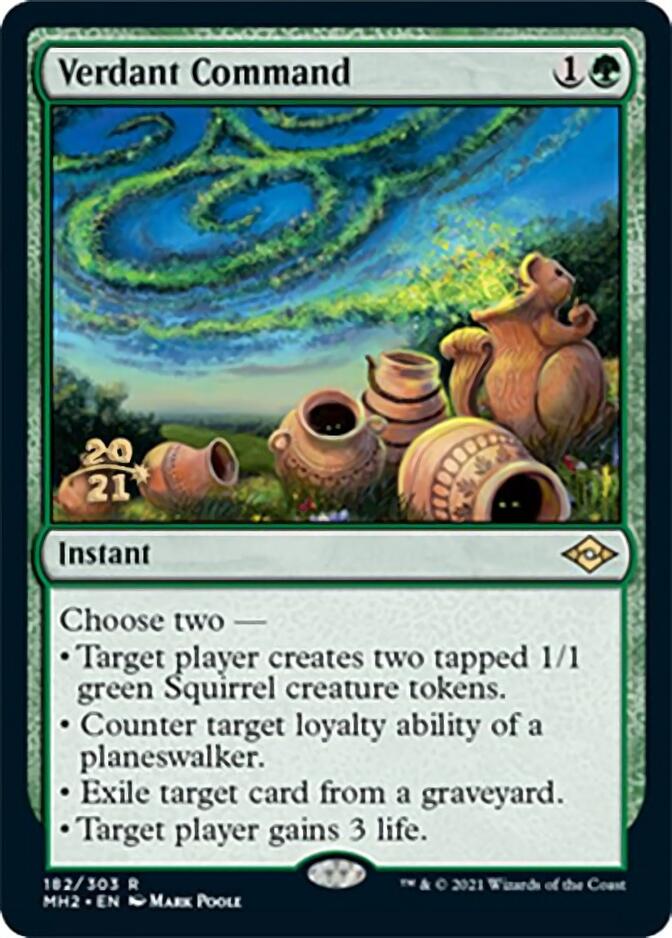 Verdant Command [Modern Horizons 2 Prerelease Promos] | Golgari Games