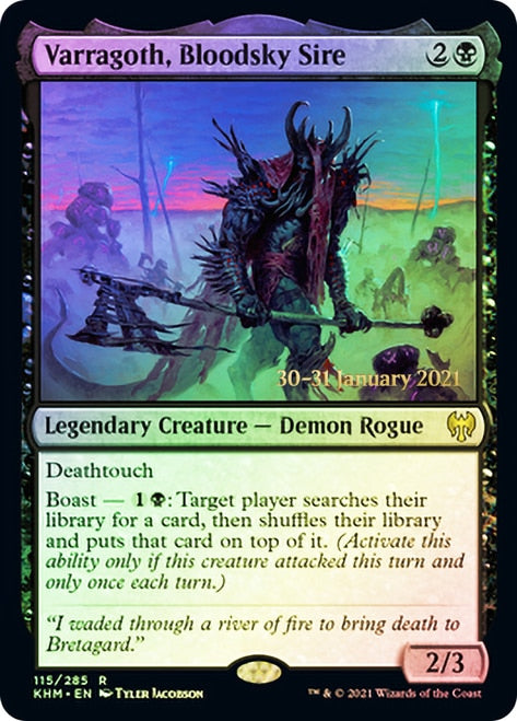 Varragoth, Bloodsky Sire [Kaldheim Prerelease Promos] | Golgari Games