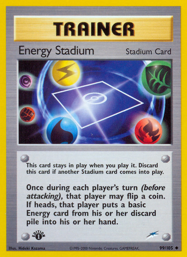 Energy Stadium (99/105) [Neo Destiny 1st Edition] | Golgari Games