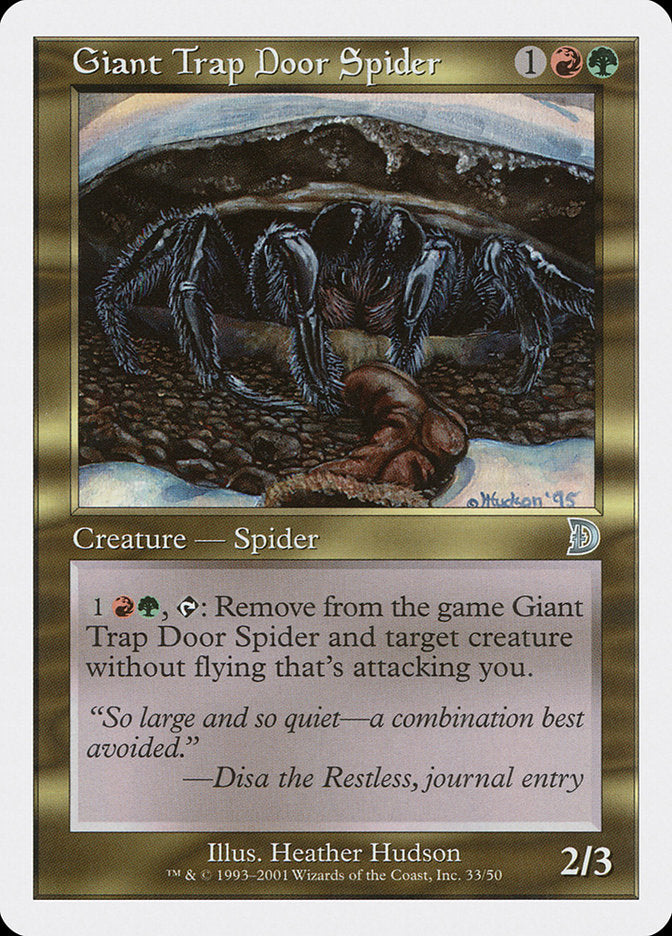 Giant Trap Door Spider [Deckmasters] | Golgari Games