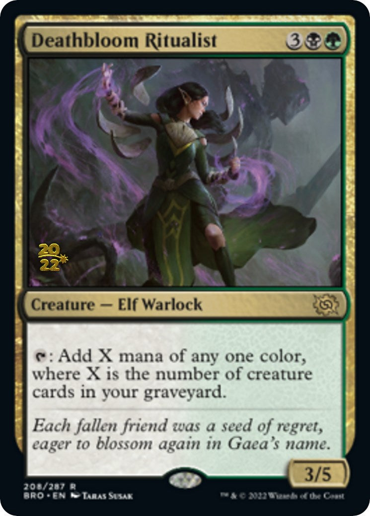 Deathbloom Ritualist [The Brothers' War: Prerelease Promos] | Local Legends