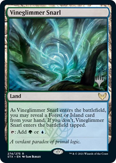 Vineglimmer Snarl (Promo Pack) [Strixhaven: School of Mages Promos] | Golgari Games