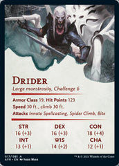 Drider Art Card [Dungeons & Dragons: Adventures in the Forgotten Realms Art Series] | Local Legends