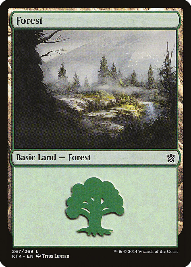 Forest (267) [Khans of Tarkir] | Golgari Games